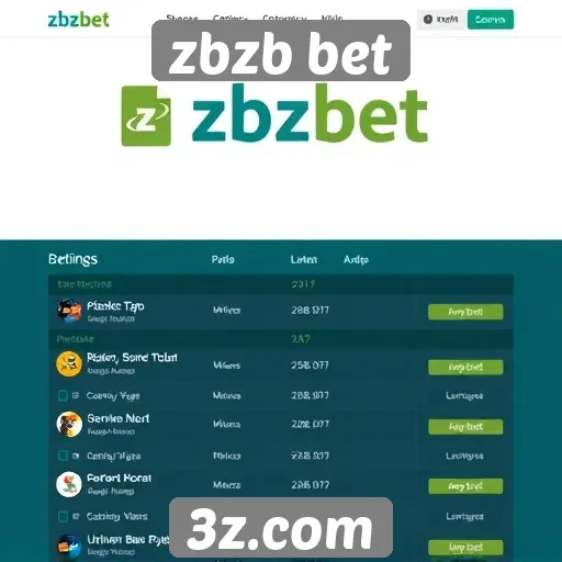 Interface do usuário no site zbzb bet